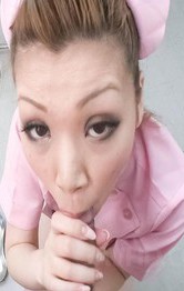 Milf Japanese Lingerie - Ayumi Kobayashi Asian nurse pays a lot of atention to suck tool